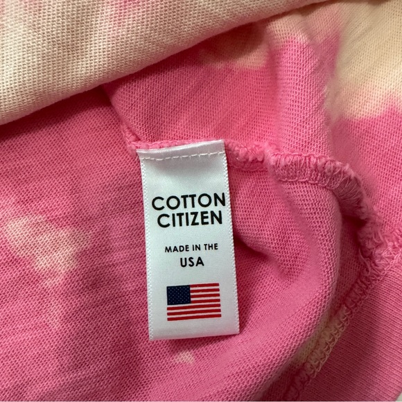 Cotton Citizen Medium Tokyo Tee Pink Tie-Dye Crop T-Shirt Oversized Cropped - Picture 7 of 7